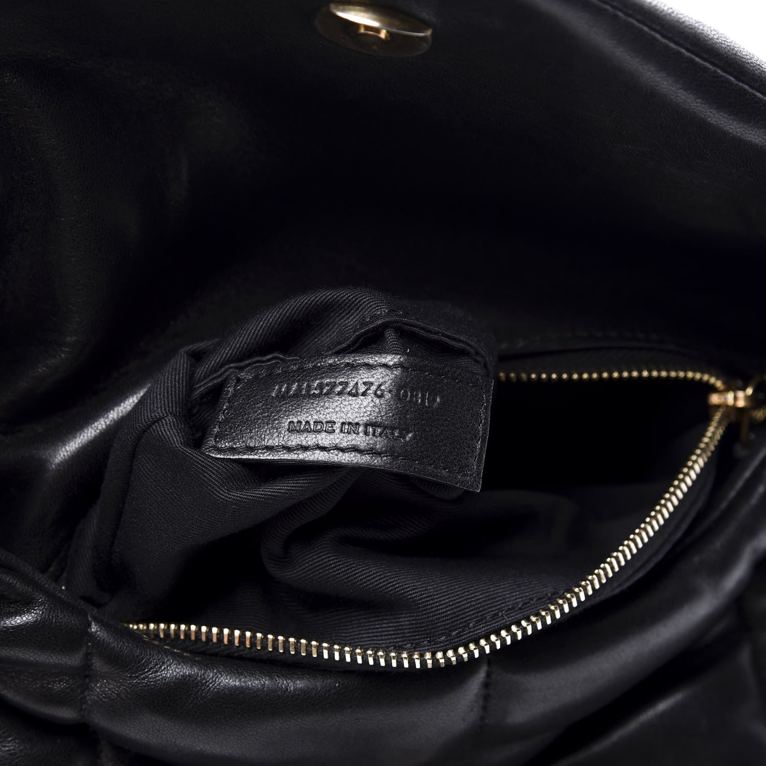 Saint Laurent Lambskin Quilted Small Loulou Puffer Monogram Chain Satchel Black 8 of 11
