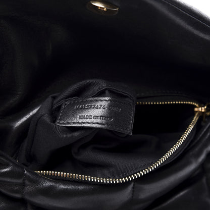 Saint Laurent Lambskin Quilted Small Loulou Puffer Monogram Chain Satchel Black 8 of 11
