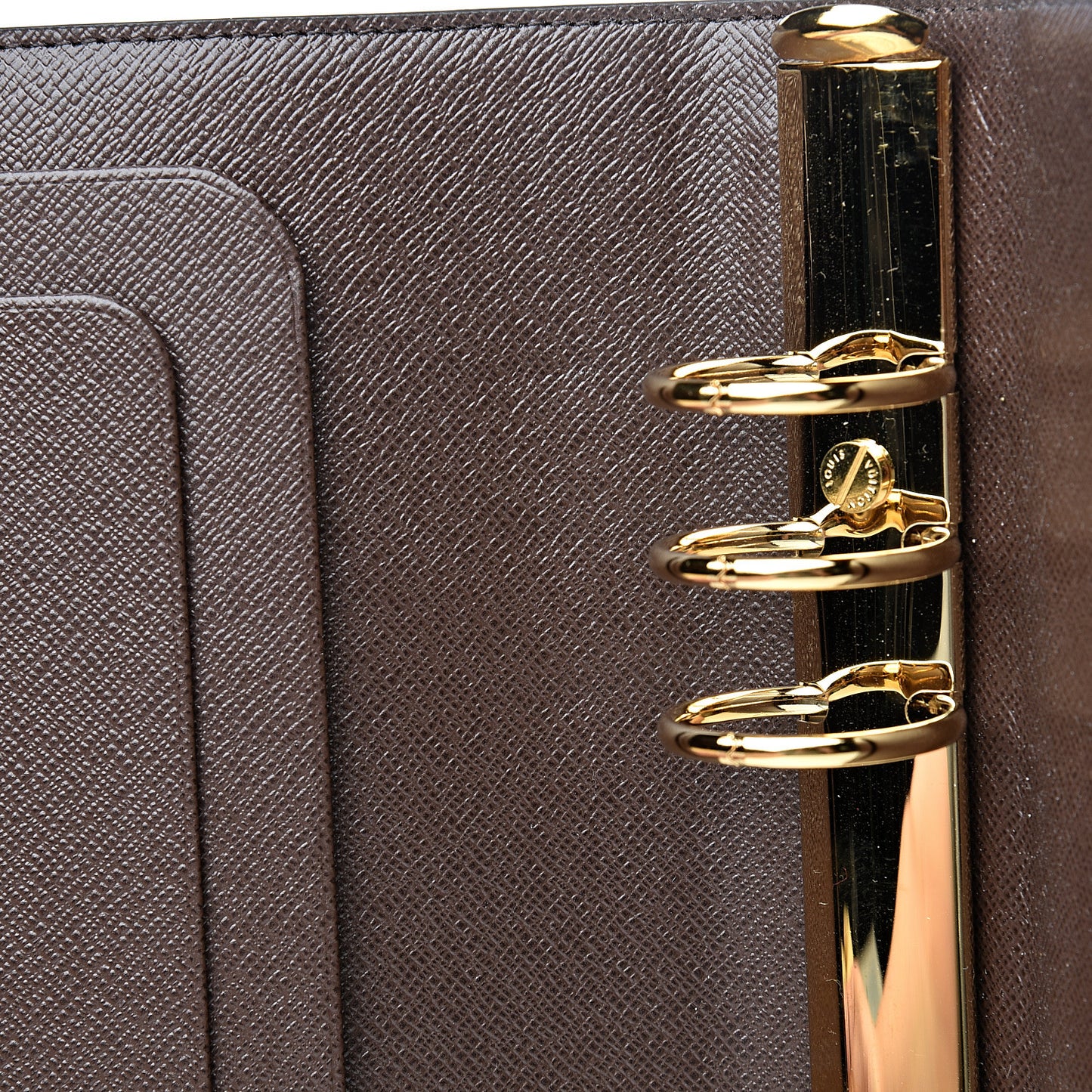 Damier Ebene Large Ring Agenda Cover