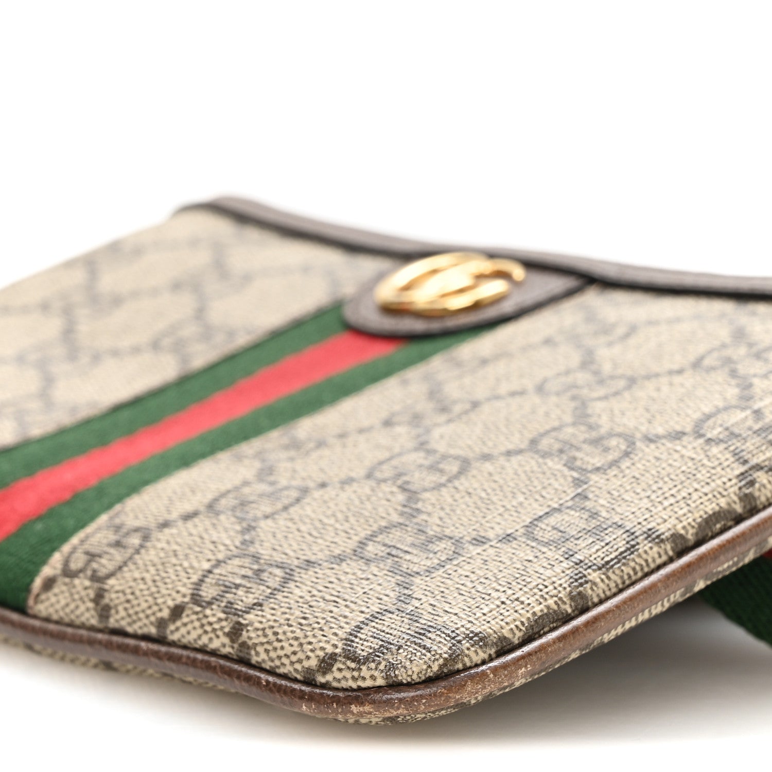 Gucci GG Supreme Monogram Web Ophidia Utility Belt 100 40 Beige Ebony New Acero 10 of 10