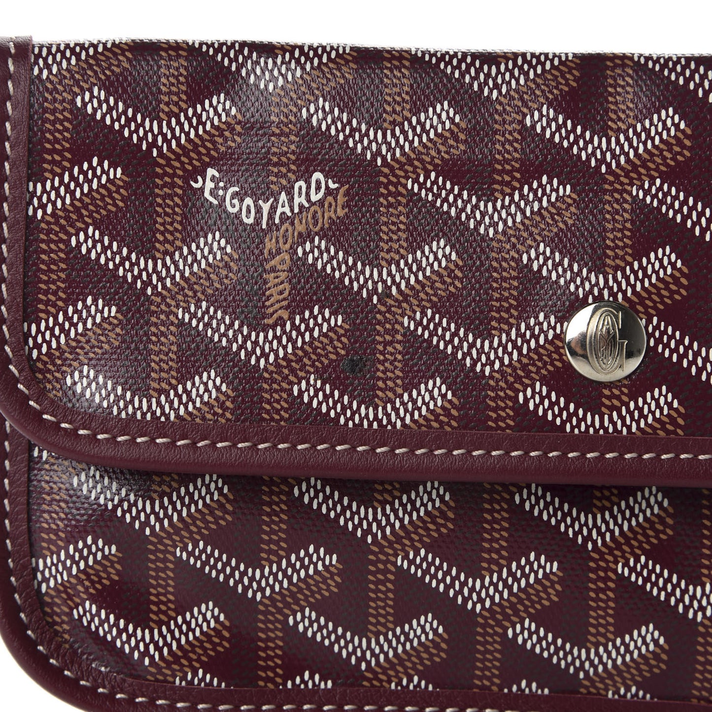 Goyardine Pouch Burgundy