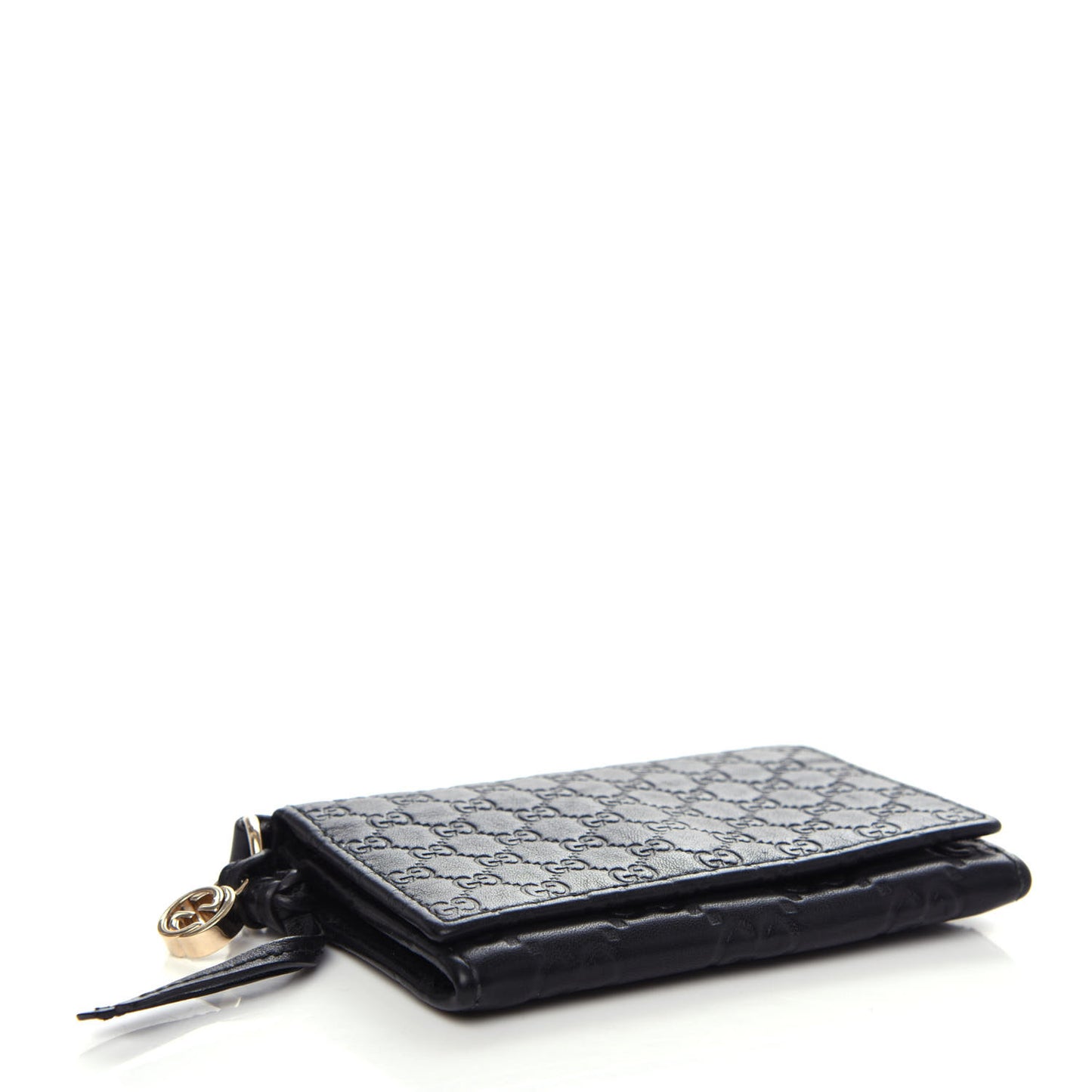 Guccissima Card Case Black