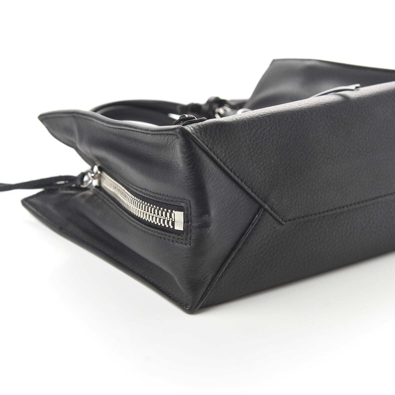 Balenciaga Veau Papier A6 Zip Around Tote Black 7 of 10