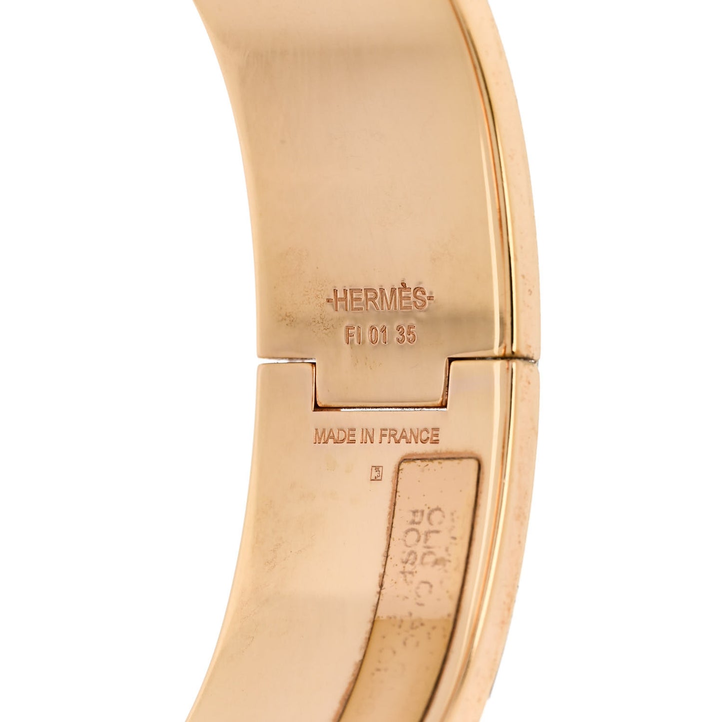 Enamel Wide Clic Clac H Bracelet GM Rose Velours