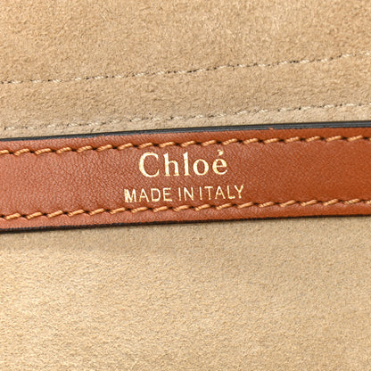 Chloe Calfskin Braided Medium Hudson Shoulder Bag Caramel 6 of 10