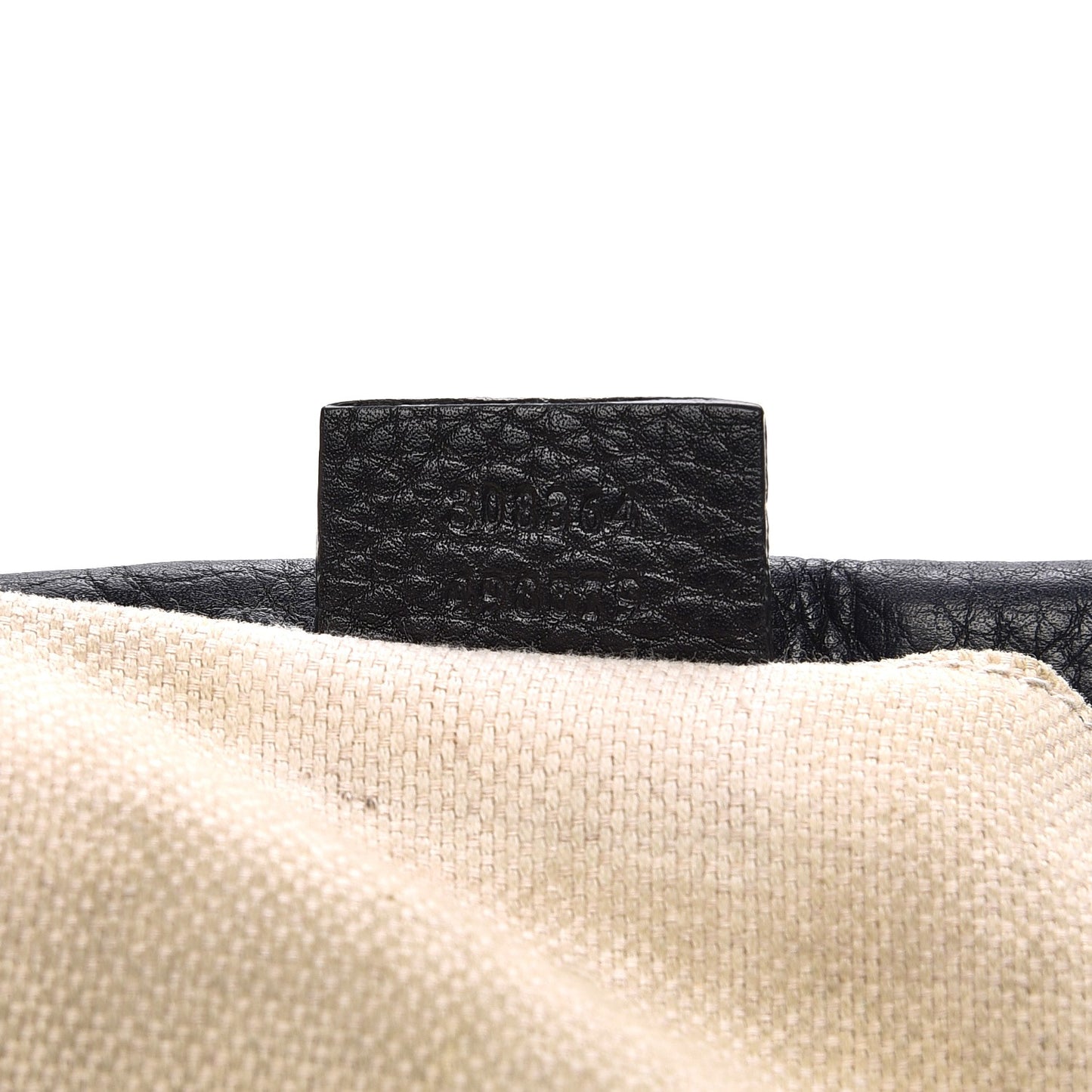 Pebbled Calfskin Small Soho Disco Bag Black