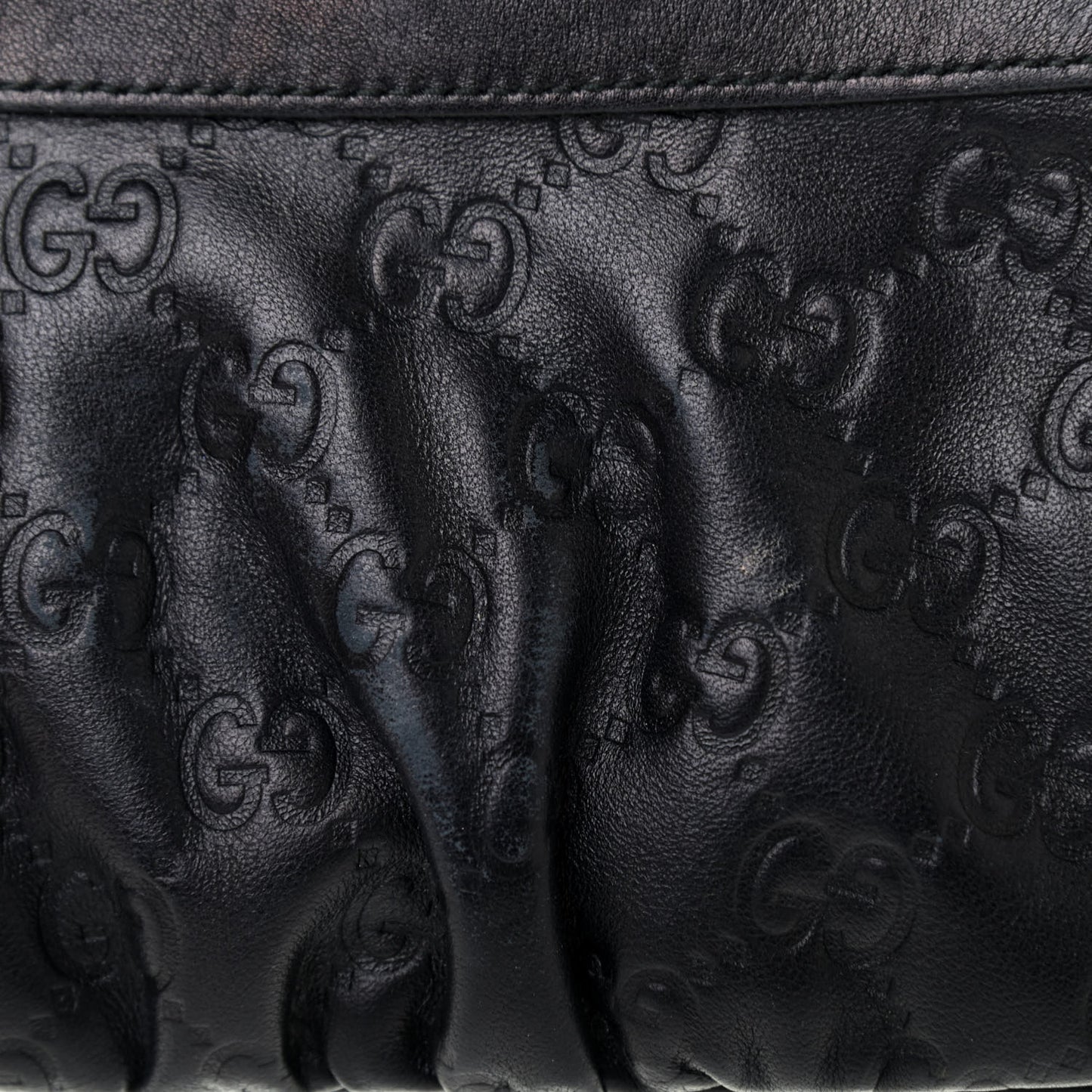 Guccissima Signature New Britt Wristlet Black