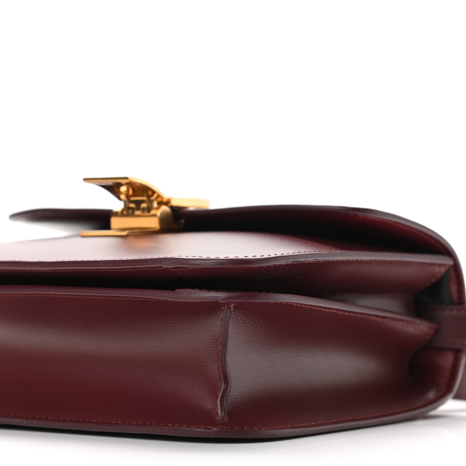 Celine Box Calfskin Teen Classic Box Flap Bag Burgundy 10 of 10