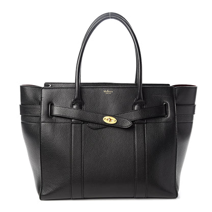 Mulberry Classic Grain Bayswater Zip Tote Black 1 of 10