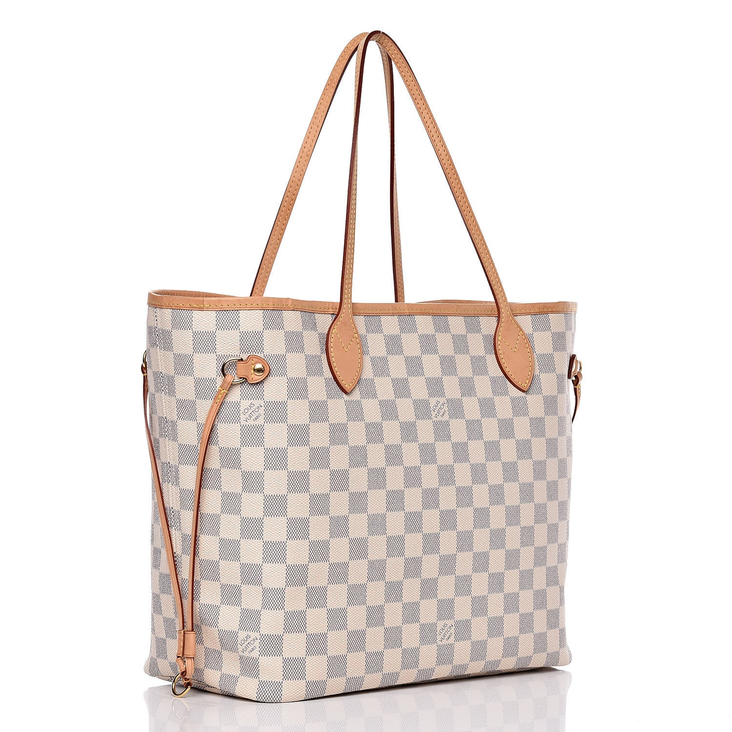 Louis Vuitton Damier Azur Neo Neverfull MM Rose Ballerine 4 of 10