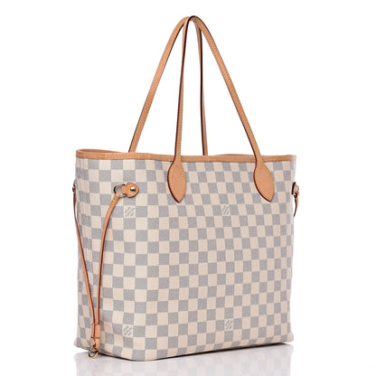 Louis Vuitton Damier Azur Neo Neverfull MM Rose Ballerine 4 of 10
