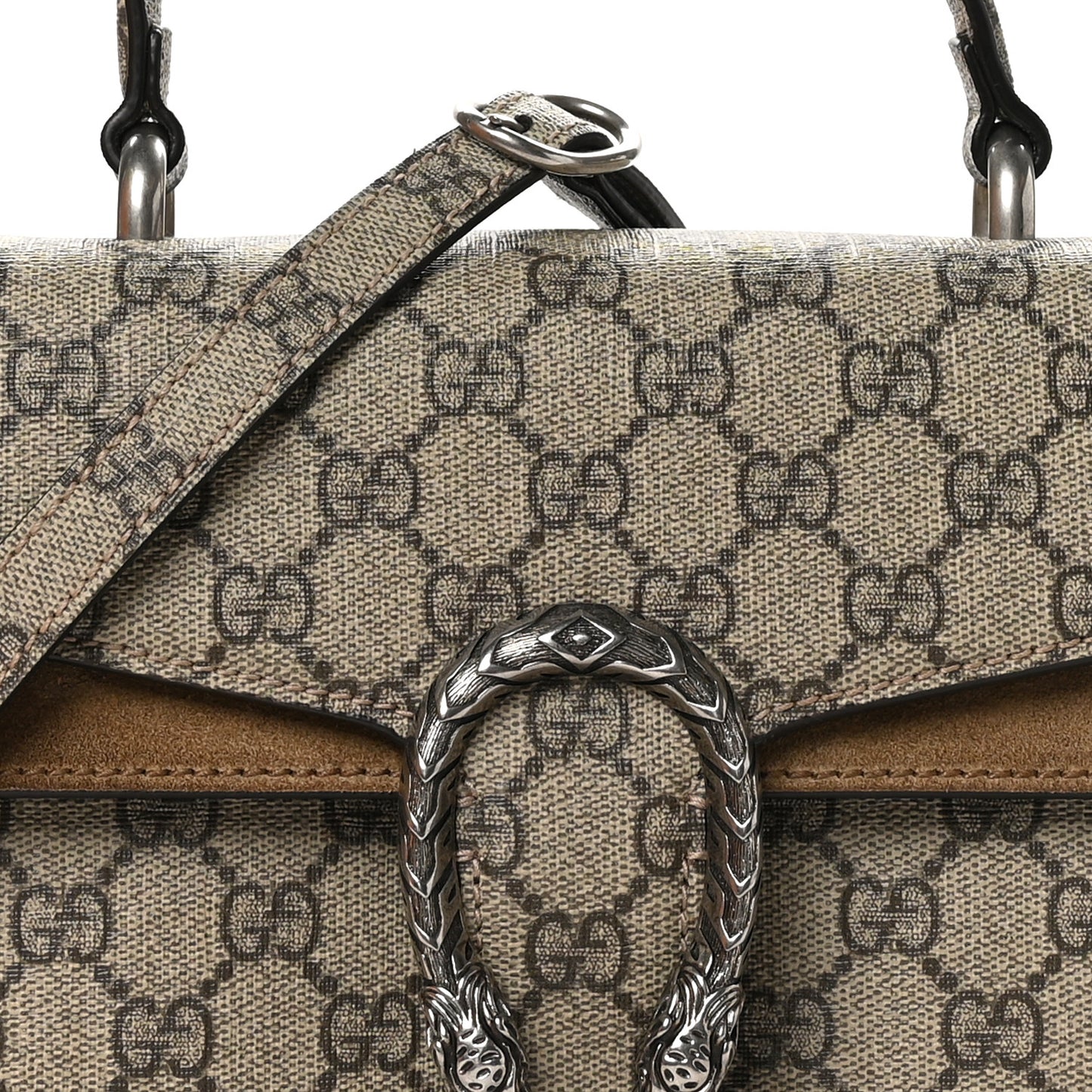 GG Supreme Monogram Small Dionysus Top Handle Bag Taupe