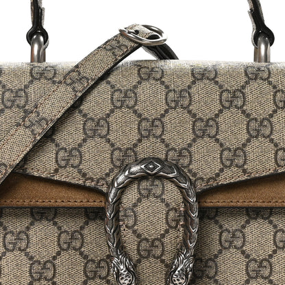 Gucci GG Supreme Monogram Small Dionysus Top Handle Bag Taupe 7 of 10