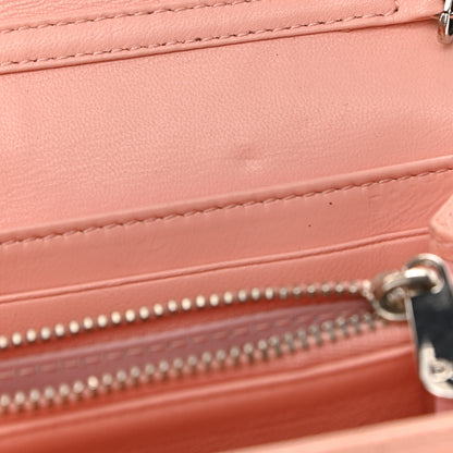 Christian Dior Grained Calfskin Diorama Croisiere Chain Wallet Rose Poudre 11 of 11