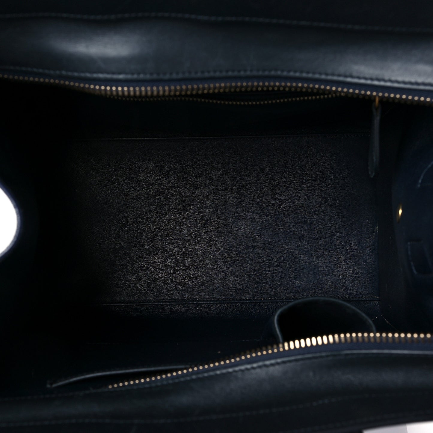 Nubuck Smooth Calfskin Mini Tri-Color Luggage Bright Blue