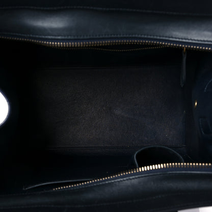 Celine Nubuck Smooth Calfskin Mini Tri-Color Luggage Bright Blue 4 of 12