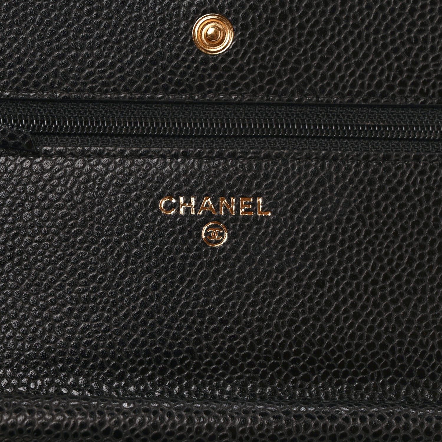 Chanel Caviar Quilted Wallet on Chain WOC Black 6 of 10