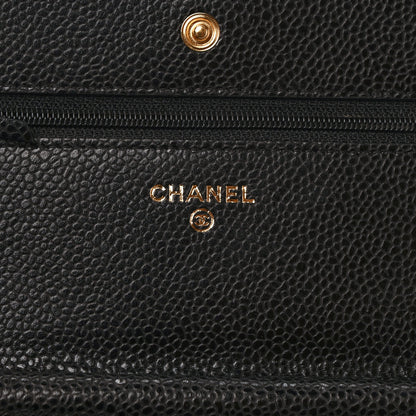 Chanel Caviar Quilted Wallet on Chain WOC Black 6 of 10