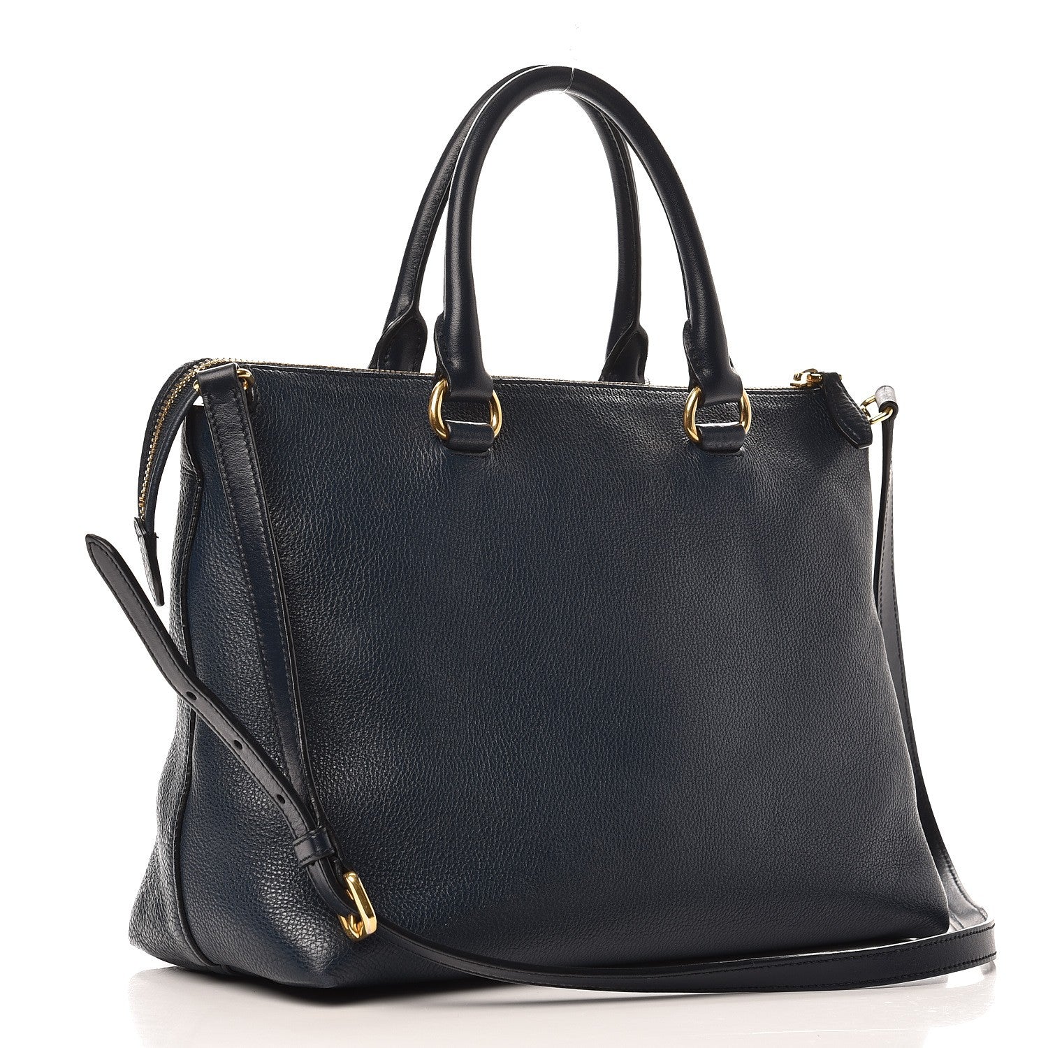 Prada Vitello Daino Tote Baltico 3 of 8
