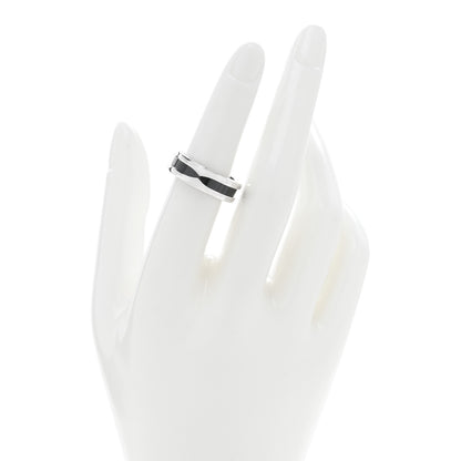 Bulgari Sterling Silver Ceramic Save The Children One-Band Ring 53 6.25 2 of 4