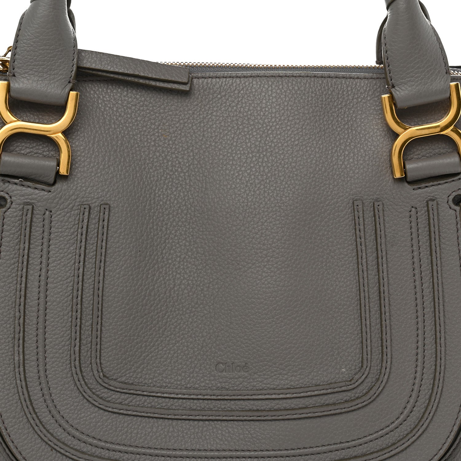 Chloe Calfskin Medium Marcie Satchel Cashmere Grey 7 of 9
