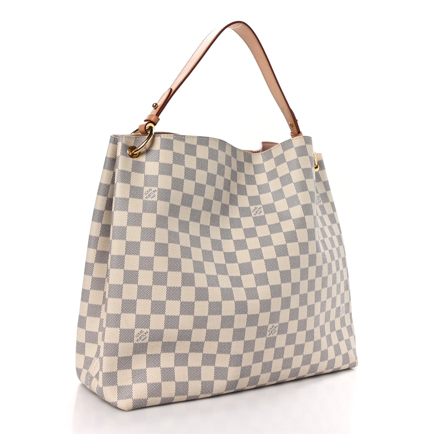 Louis Vuitton Damier Azur Graceful MM Rose Ballerine 3 of 10