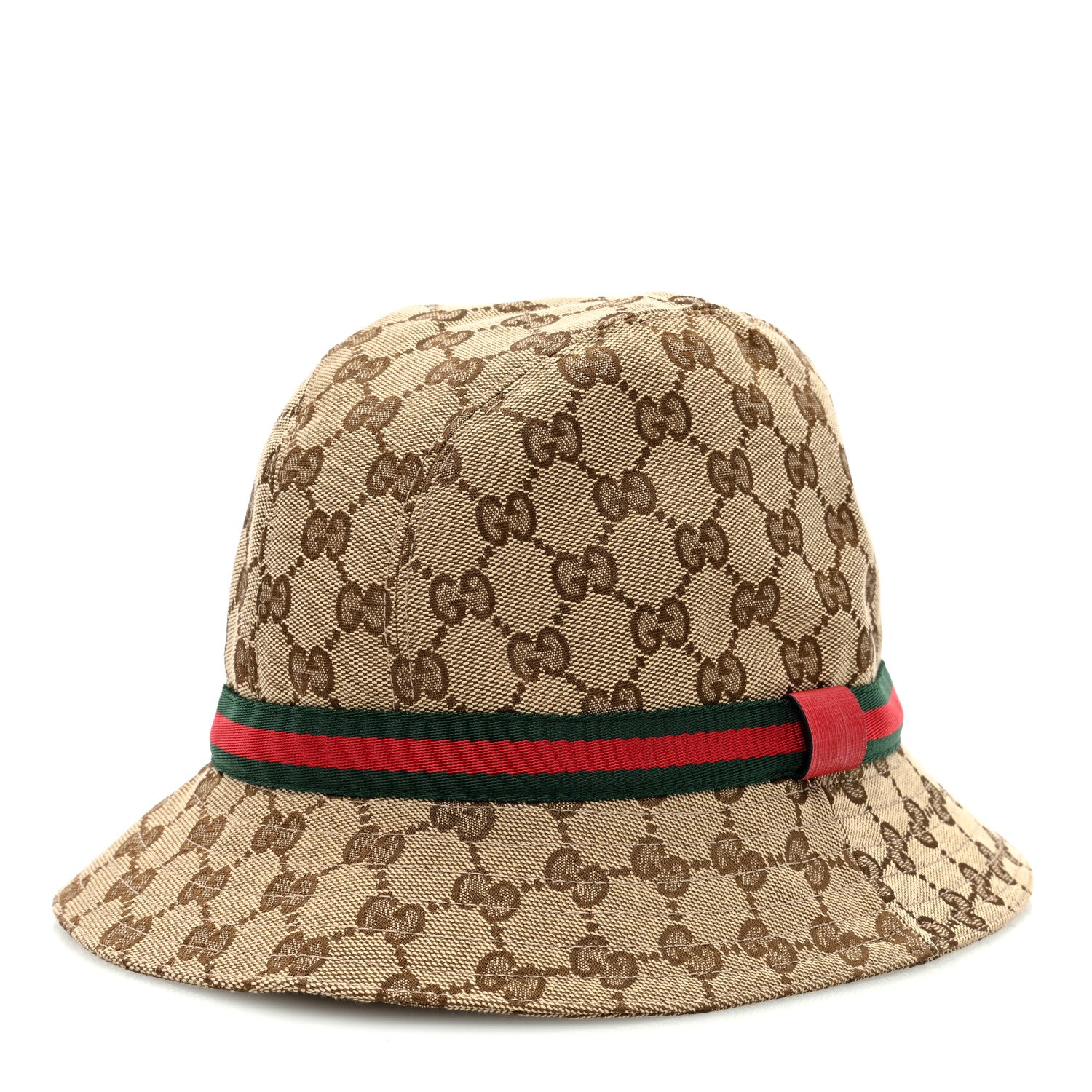 Gucci Monogram Web Bucket Hat L Brown 1 of 8