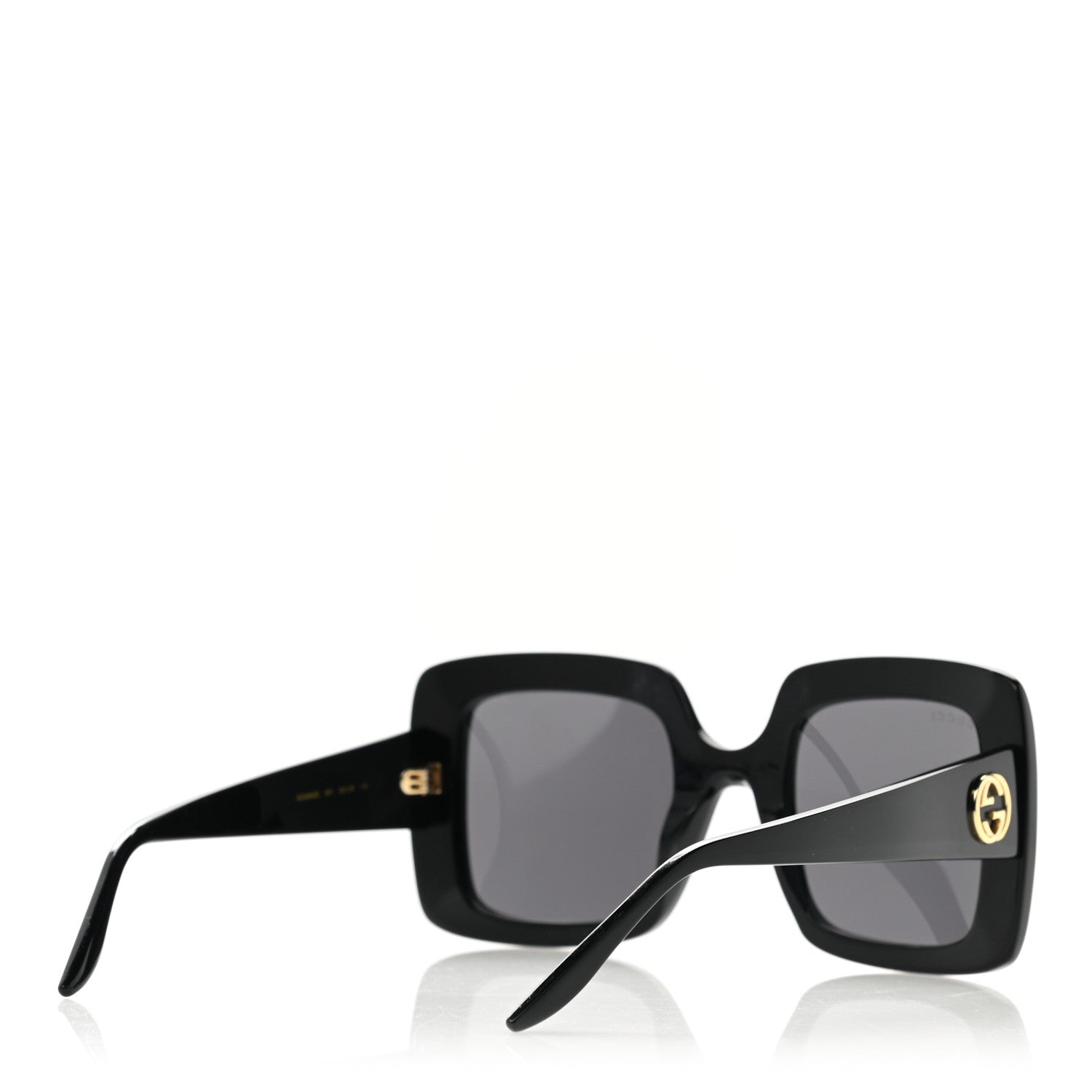Gucci Acetate Square Frame Sunglasses GG0053S Black 3 of 7