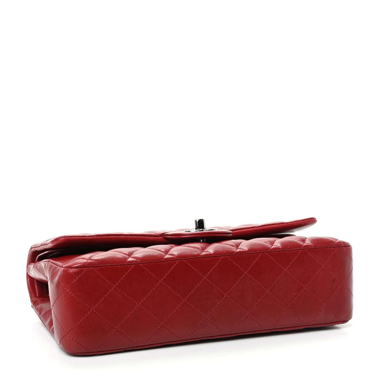 Chanel Lambskin Quilted Medium Double Flap Red 4 of 11