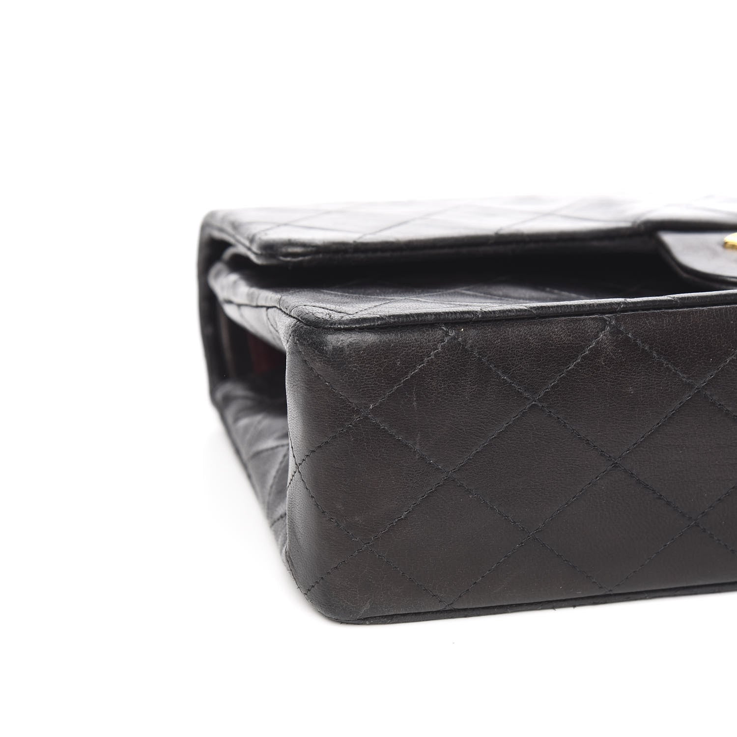 Chanel Lambskin Quilted Medium Double Flap Black 8 of 11