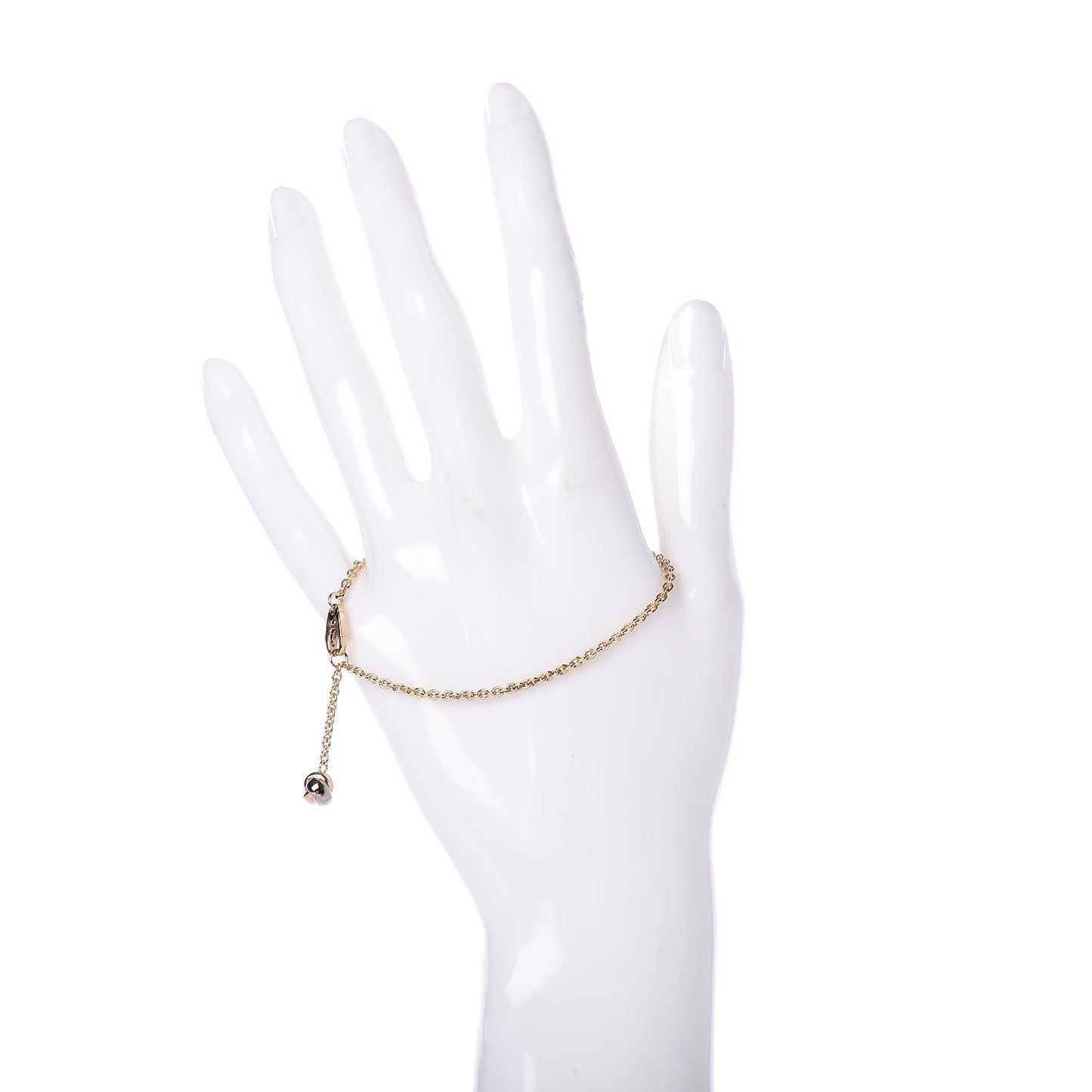 18K Yellow White Pink Gold Trinity Ball Bracelet