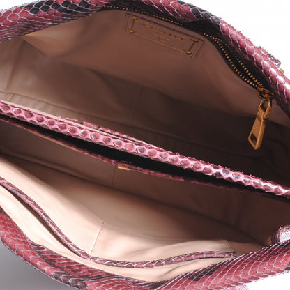 Prada Python Frame Bag Amarena 6 of 9