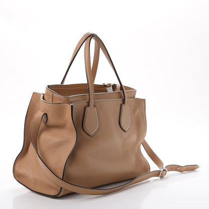 Gucci Cellarius Calfskin Ramble Studded Layered Tote Camelia 2 of 10
