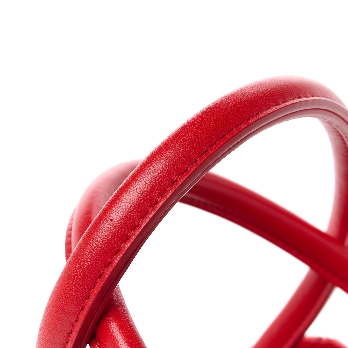 Nappa Intrecciato Tote Bag Red
