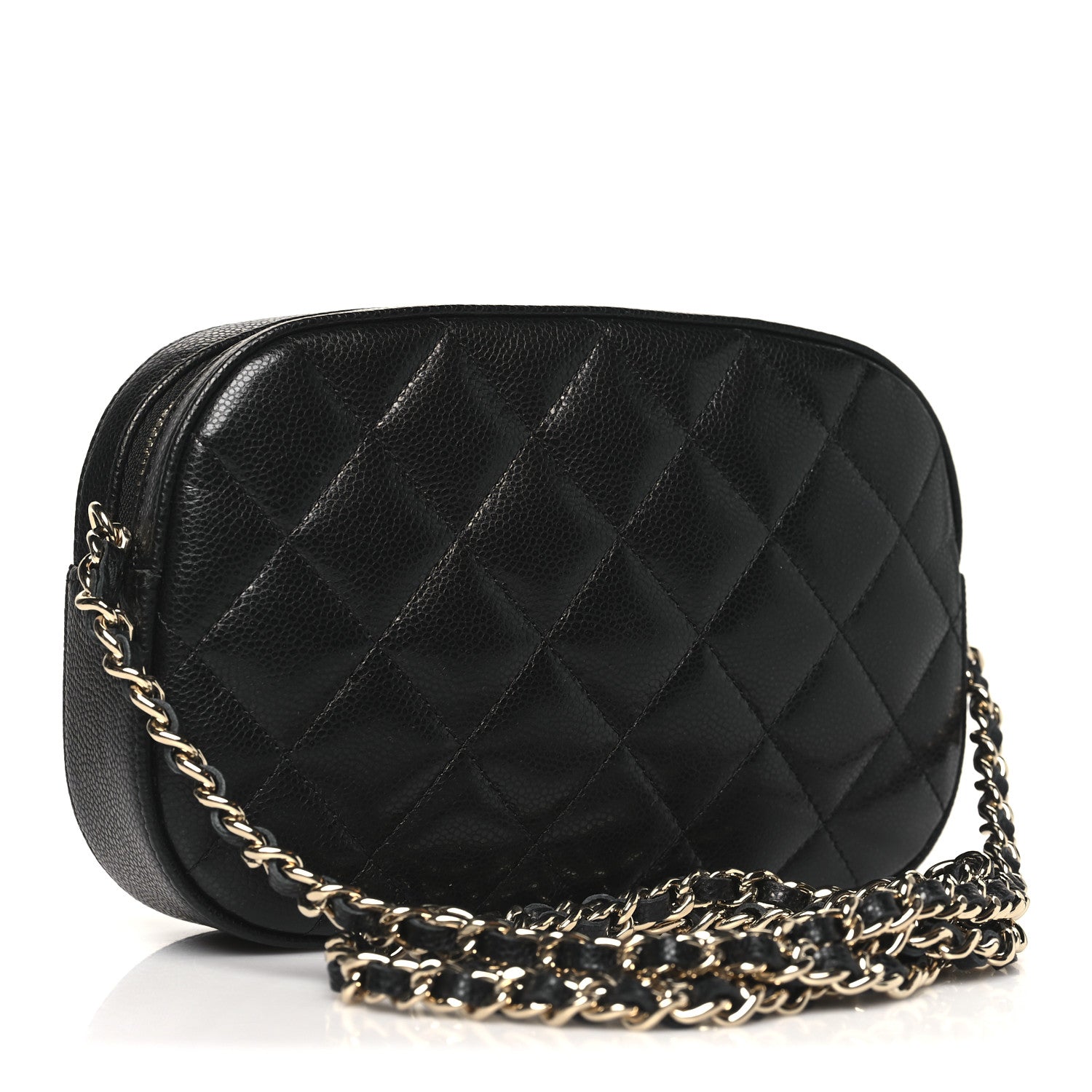 Chanel Caviar Quilted Chain Camera Bag Black 3 of 11