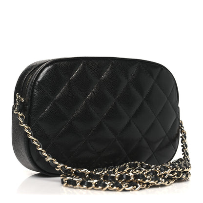 Chanel Caviar Quilted Chain Camera Bag Black 3 of 11
