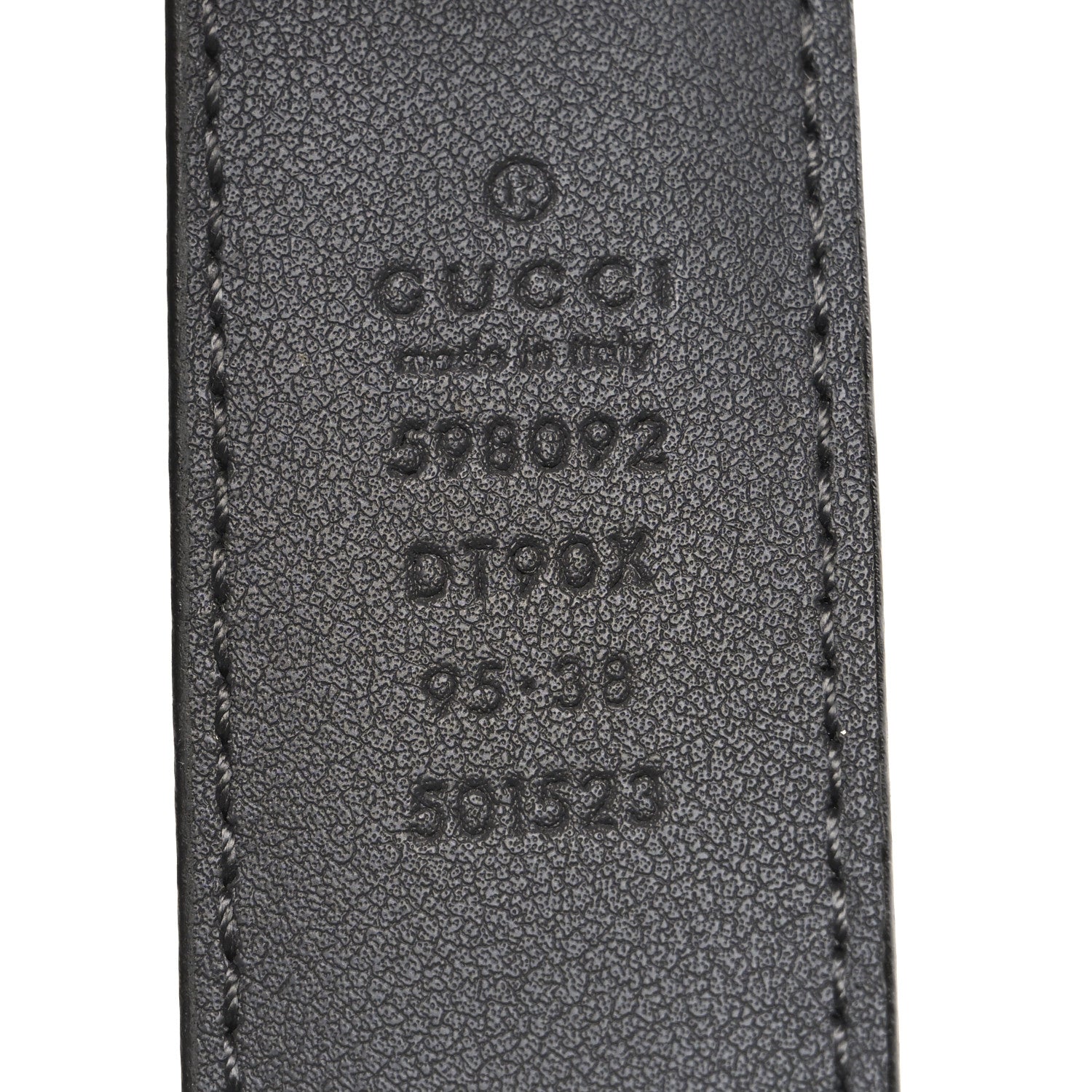 Gucci Smooth Calfskin Interlocking G Belt 95 38 Grey 5 of 6