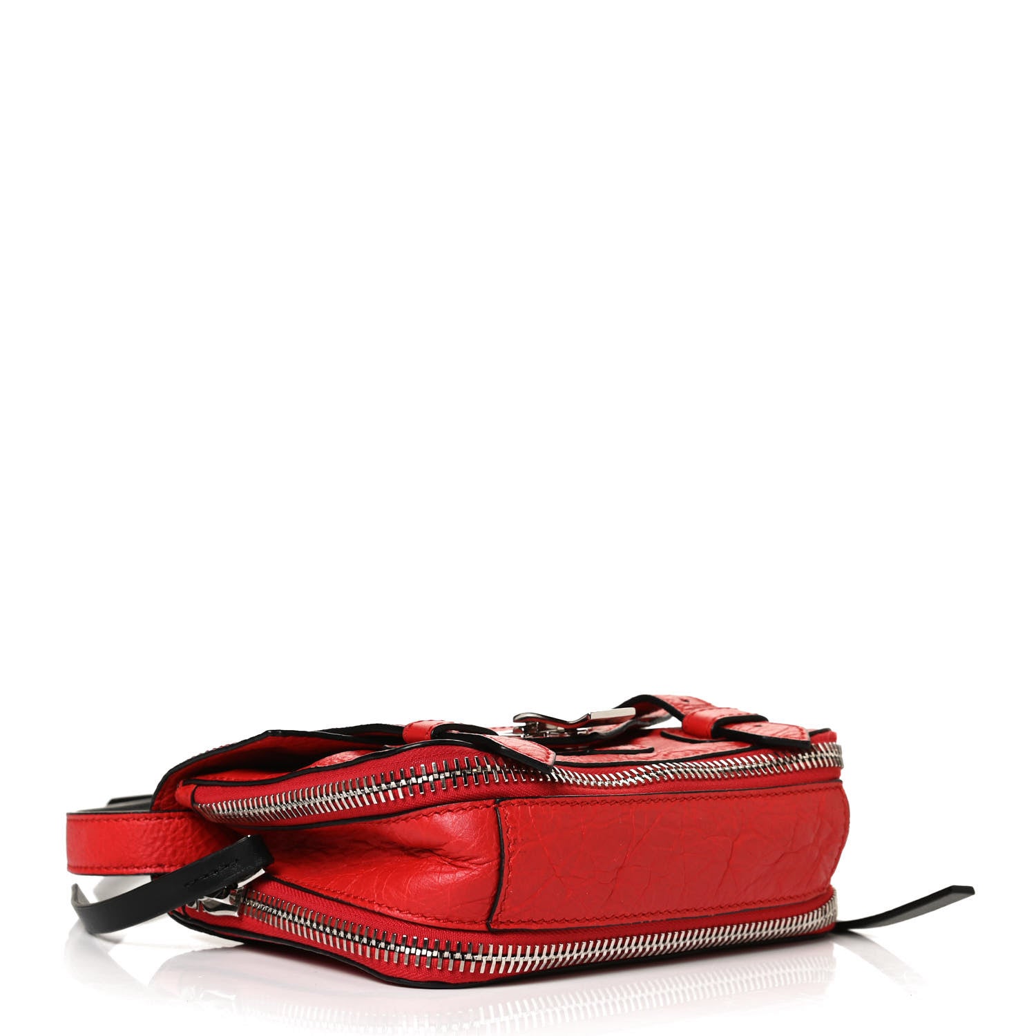 Proenza Schouler Crinkled Calfskin PS1 Mini Zip Crossbody Red 4 of 9