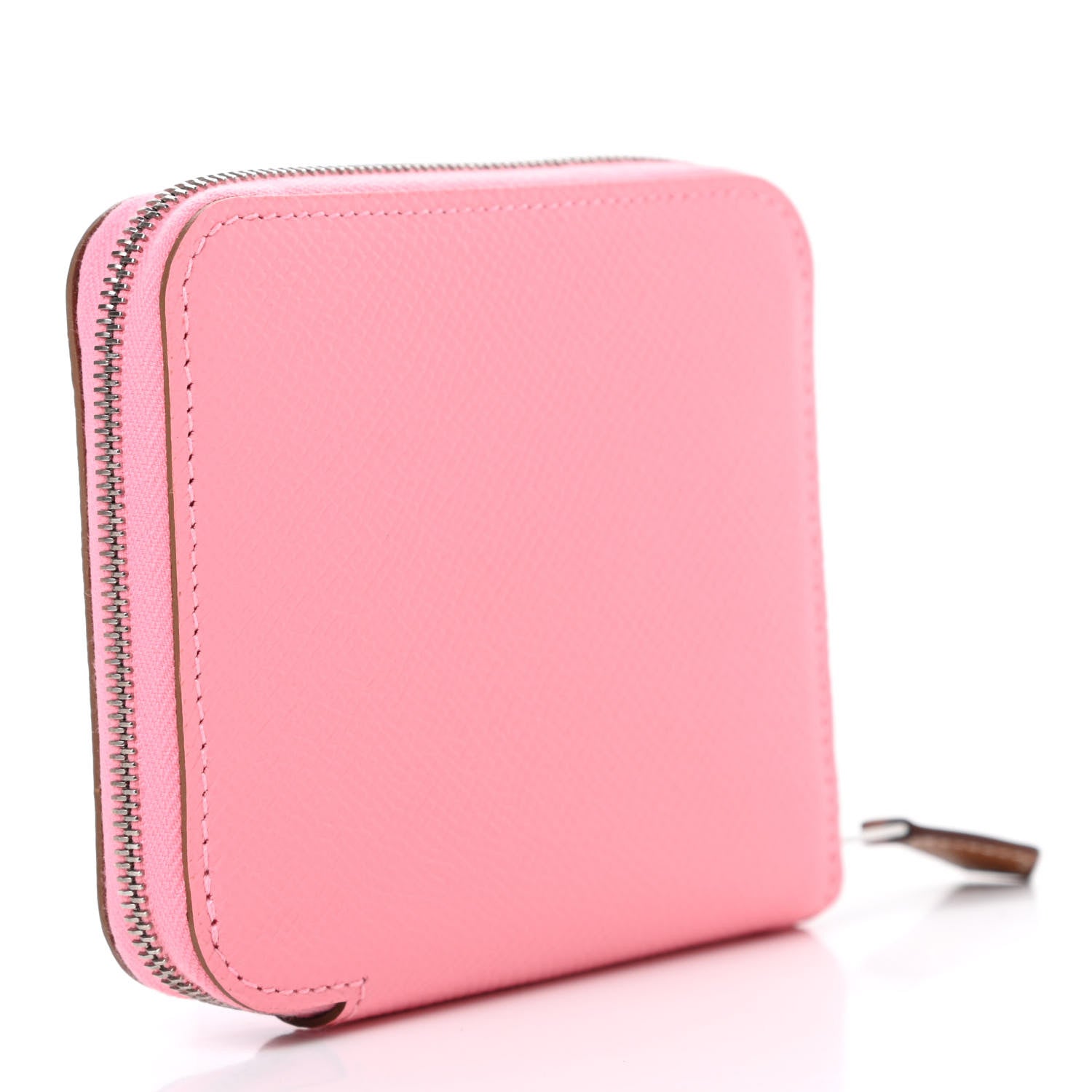 Hermes Epsom Silk'in Compact Wallet Rose Confetti 3 of 8