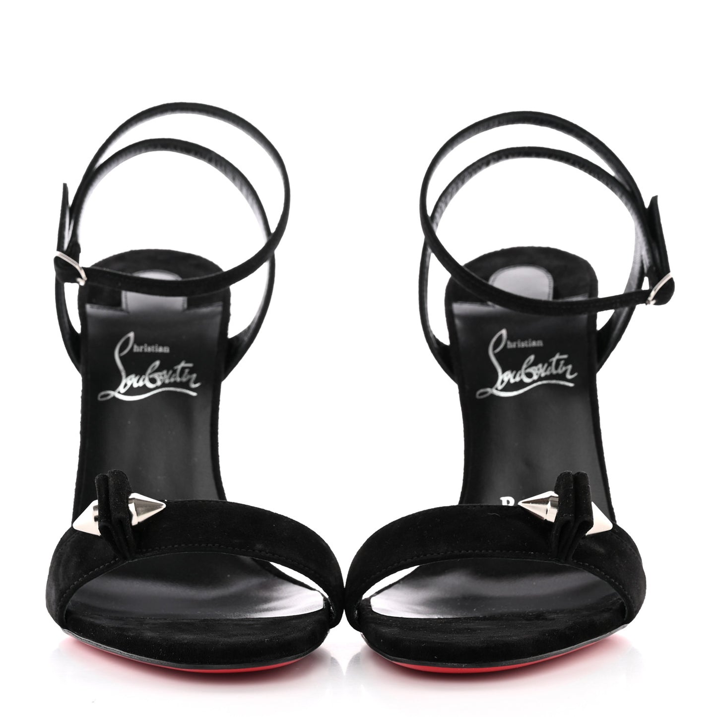 Veau Velours Umberta 100 Sandals 36.5 Black