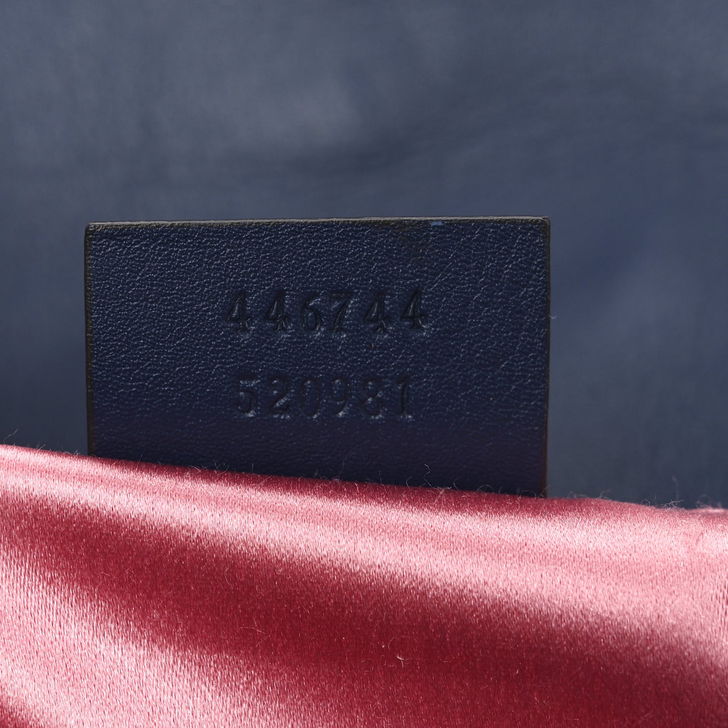 Denim Matelasse Pearl Studded Mini GG Marmont Shoulder Bag Blue