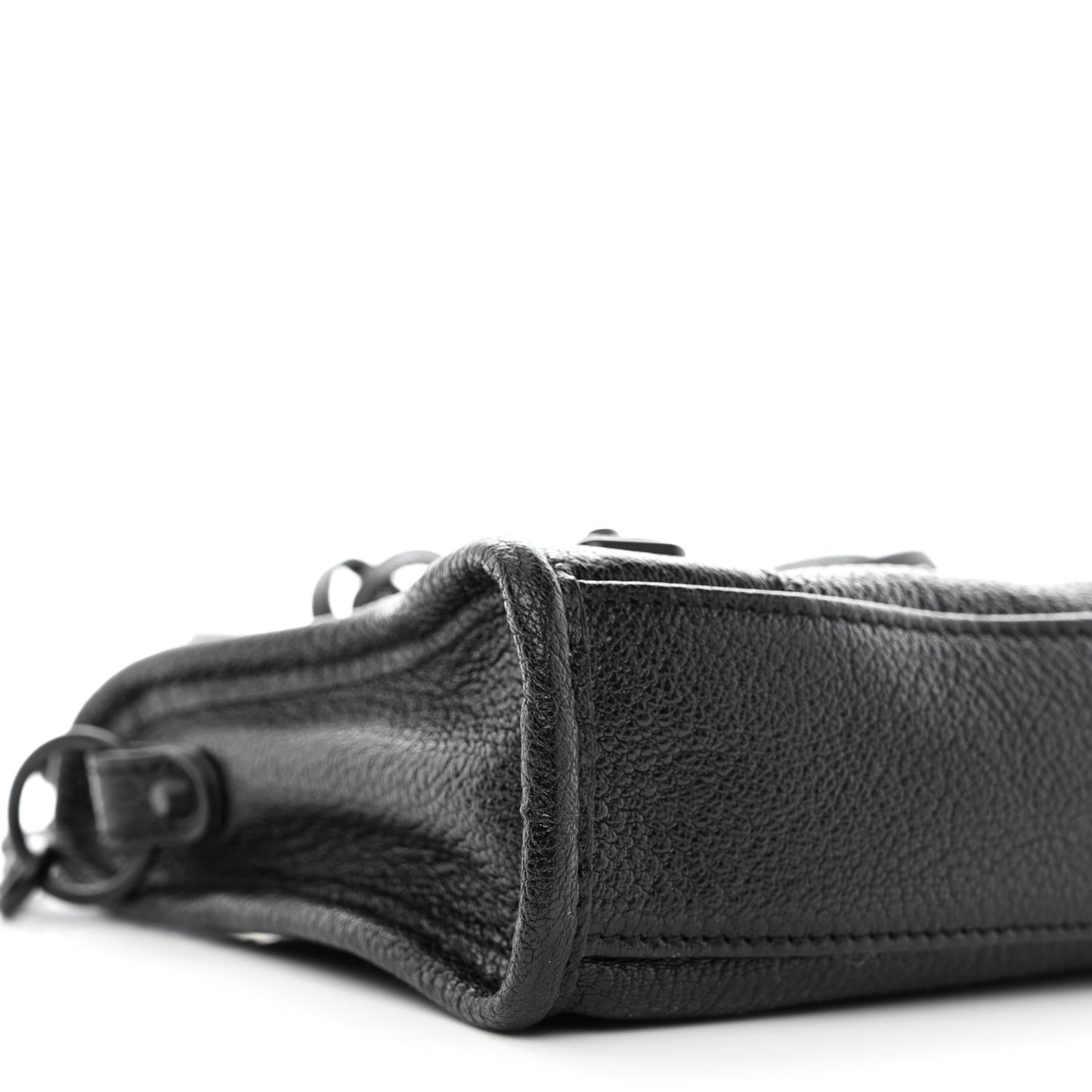 Chevre Black Metallic Edge Hardware Mini City Black