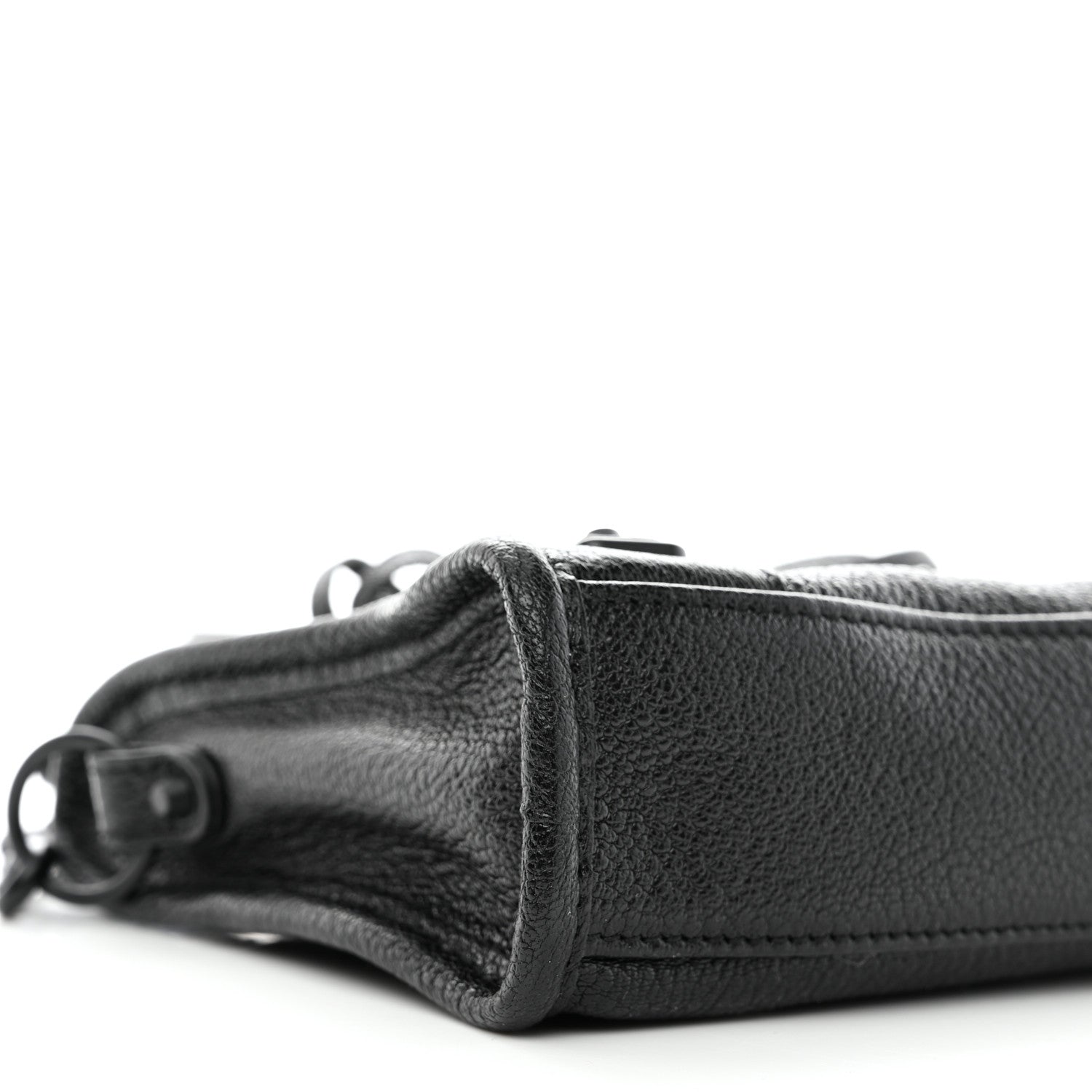 Balenciaga Chevre Black Metallic Edge Hardware Mini City Black 8 of 10