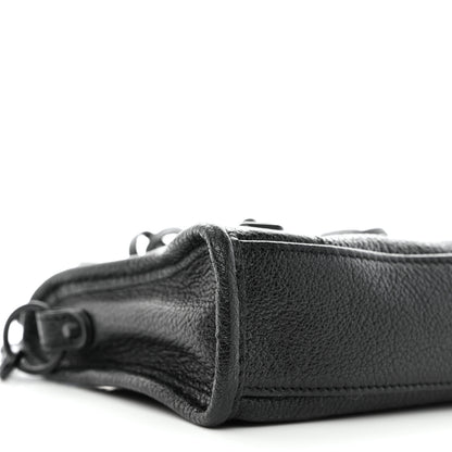 Balenciaga Chevre Black Metallic Edge Hardware Mini City Black 8 of 10