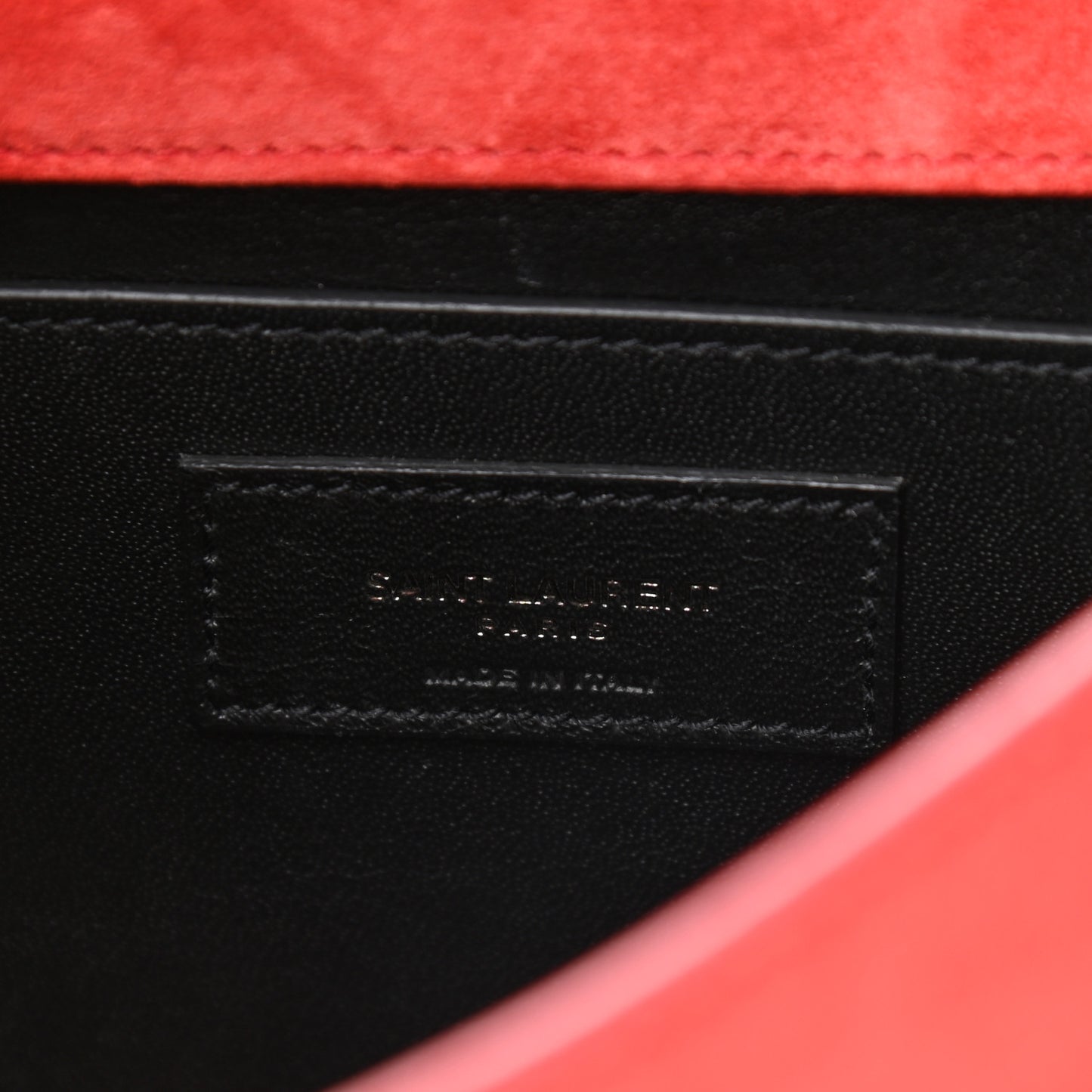 Suede Star Patchwork Monogram Small Spontini Saddle Bag Red