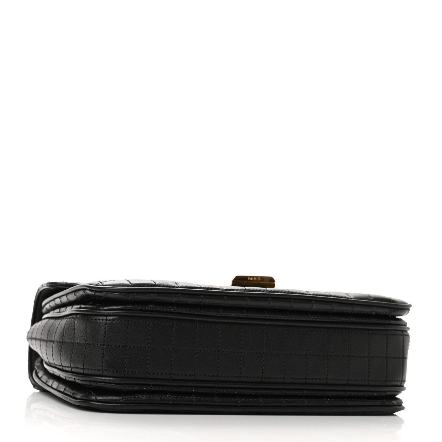 Calfskin Quilted Medium C Bag Black