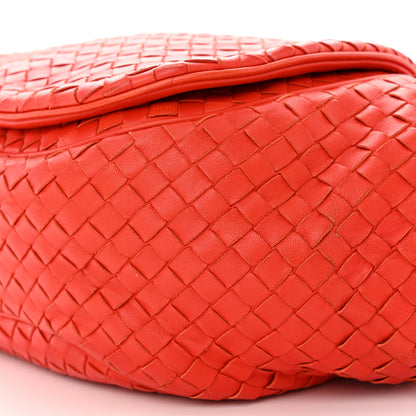 Bottega Veneta Nappa Intrecciato Crossbody Flap Bag Red 9 of 18
