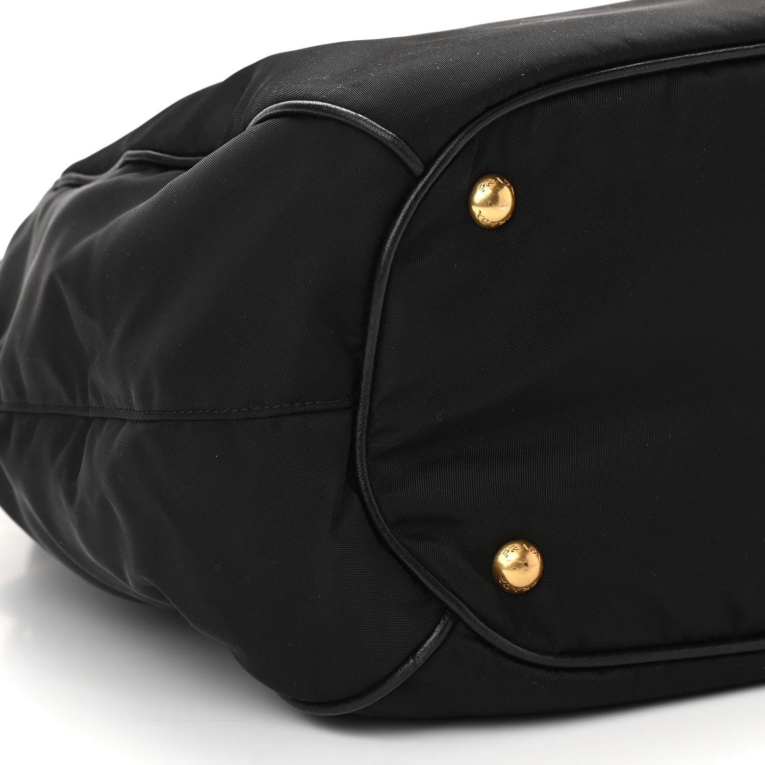 Prada Tessuto Nylon Vitello Daino Tote Black 7 of 8