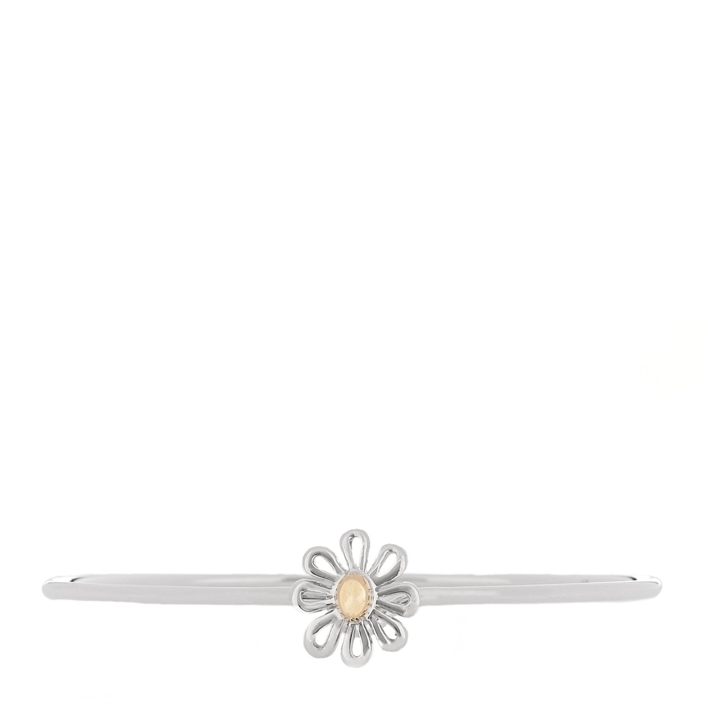 Sterling Silver 18K Yellow Gold Paloma Picasso Daisy Bangle Bracelet