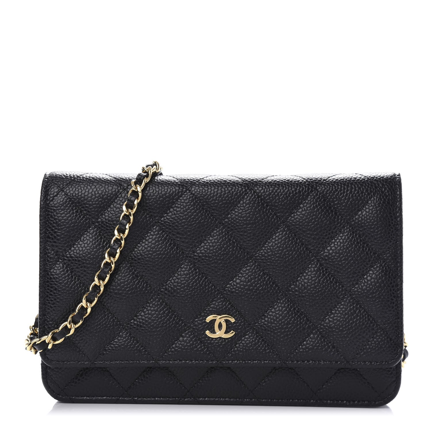 Chanel Caviar Quilted Wallet On Chain WOC Black 1 of 11
